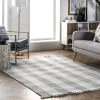 NuLOOM Ellis Hand Woven Farmhouse Plaid Fringe Area Rug -Household Improvement Store GUEST 7380f045 3b01 41bc bb69 cb20e7cdf682