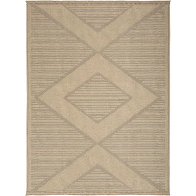 Nourison Washable Jute Non-Slip Modern Geometric Fringe Indoor Rug 11 Nourison Washable Jute Non-Slip Modern Geometric Fringe Indoor Rug - Image 9
