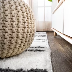 Petra Stripe Geometric Shag Area Rug - JONATHAN Y 23 Petra Stripe Geometric Shag Area Rug - JONATHAN Y -Household Improvement Store GUEST 7438eef6 ba04 4b69 91e6 66b4ba72379c