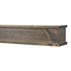 Modern Ember Cody Wood Fireplace Mantel Shelf With Top & Bottom Molding