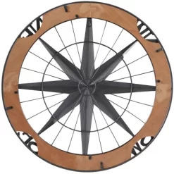Metal Nautical Compass Wall Decor With Wood Frame Gray - Olivia & May 8 Metal Nautical Compass Wall Decor With Wood Frame Gray - Olivia & May -Household Improvement Store GUEST 7579f7e7 43c9 4f0b 8bf6 a0fe5daa6aa3