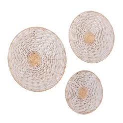 Set Of 3 Seagrass Plate Handmade Woven Basket Wall Decors Cream - Olivia & May 12 Set Of 3 Seagrass Plate Handmade Woven Basket Wall Decors Cream - Olivia & May -Household Improvement Store GUEST 766520cb 40d4 447b 981f 1956ae16b65e