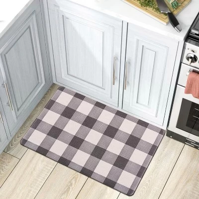 World Rug Gallery Checkered Plaid Anti-Fatigue Standing Mat 3 World Rug Gallery Checkered Plaid Anti-Fatigue Standing Mat