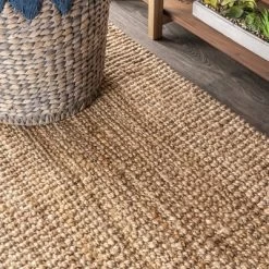 Pata Hand Woven Chunky Jute Indoor Area Rug - JONATHAN Y -Household Improvement Store GUEST 76fb3c62 956a 4652 abb2 51dea233380b