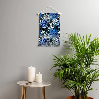 Marta Barragan Camarasa Indigo Floral Wall Hanging Portrait Blue - Deny Designs 3 Marta Barragan Camarasa Indigo Floral Wall Hanging Portrait Blue - Deny Designs