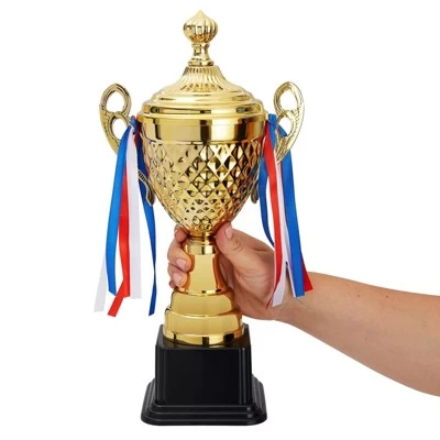 Juvale Large Graduation Party Trophy For Sports Tournaments, Competitions, Awards, Gold, 15.2 X 7.5 X 3.7 In 5 Juvale Large Graduation Party Trophy For Sports Tournaments, Competitions, Awards, Gold, 15.2 X 7.5 X 3.7 In - Image 3