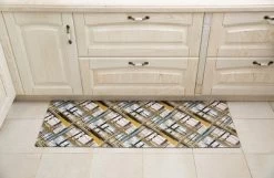 J&V TEXTILES 20" X 55" Oversized Cushioned Anti-Fatigue Kitchen Runner Mat (Abstract)