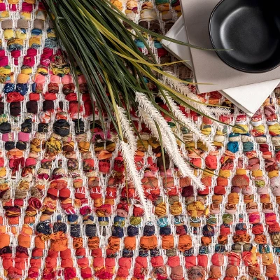 Hand Woven Chevron Rochell Rug - NuLOOM 5 Hand Woven Chevron Rochell Rug - NuLOOM - Image 3