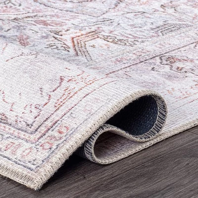 World Rug Gallery Bohemian Distressed Vintage Machine Washable Area Rug 6 World Rug Gallery Bohemian Distressed Vintage Machine Washable Area Rug - Image 4