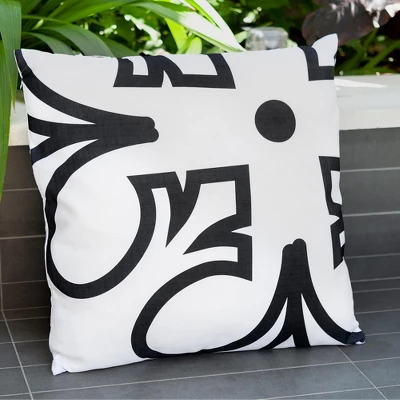Star Wars Black Rebel Symbol 25"x25" White Square Outdoor Pillow 6 Star Wars Black Rebel Symbol 25"x25" White Square Outdoor Pillow - Image 4
