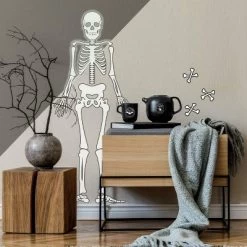 Skeleton Glow In The Dark Peel And Stick Giant Wall Decal White/Black - RoomMates 7 Skeleton Glow In The Dark Peel And Stick Giant Wall Decal White/Black - RoomMates -Household Improvement Store GUEST 7e07042e 9771 44f2 a757 821378b6c2e5