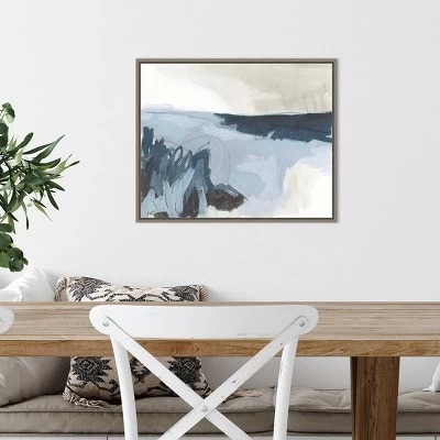 20" X 16" Sea Shading II By June Erica Vess Framed Canvas Wall Art - Amanti Art 5 20" X 16" Sea Shading II By June Erica Vess Framed Canvas Wall Art - Amanti Art - Image 3