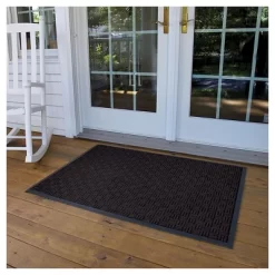 3'x4' Solid Doormat Charcoal - HomeTrax