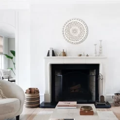 LuxenHome White Wood Flower 23.86" Round Wall Decor Home Decor Interior Design 17 LuxenHome White Wood Flower 23.86" Round Wall Decor Home Decor Interior Design -Household Improvement Store GUEST 7ef1a86d 1d3c 4ff6 aa4d c48191087c0a