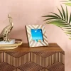 4" X 4" Resin And Wood Photo Frame - Opalhouse™