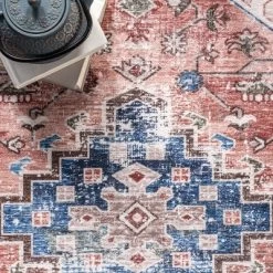 NuLOOM Eliza Machine Washable Traditional Medallion Area Rug -Household Improvement Store GUEST 808b834f 76bc 4610 990a bcc025da9bb6