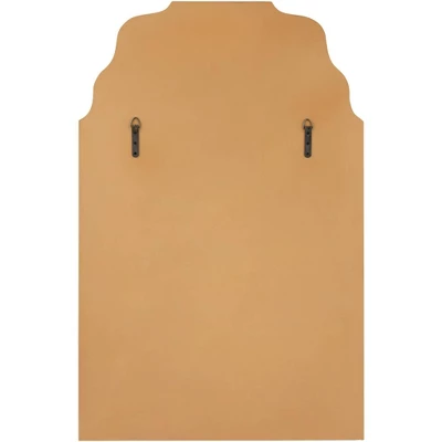 Noble Park Rectangular Vanity Decorative Wall Mirror Modern Beveled Waved Arched Lush Antique Gold Frame 26" Wide For Bathroom 7 Noble Park Rectangular Vanity Decorative Wall Mirror Modern Beveled Waved Arched Lush Antique Gold Frame 26" Wide For Bathroom - Image 5