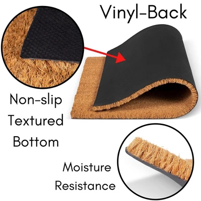 BirdRock Home Beware Of Dog Coir Front Door & Entry Doormat - 18" X 30" 8 BirdRock Home Beware Of Dog Coir Front Door & Entry Doormat - 18" X 30" - Image 6