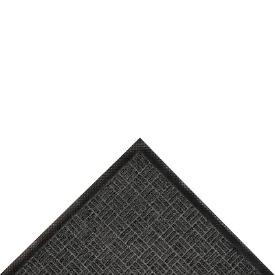 3'x4' Solid Doormat Charcoal - HomeTrax 4 3'x4' Solid Doormat Charcoal - HomeTrax - Image 2