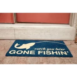 1'4" X 2'4" Catch You Later, Gone Fishin' Indoor/Outdoor Coir Doormat Blue/Beige - Entryways 9 1'4" X 2'4" Catch You Later, Gone Fishin' Indoor/Outdoor Coir Doormat Blue/Beige - Entryways -Household Improvement Store GUEST 83f96a1a b4b5 4666 8fb1 c6e9d45f6d14