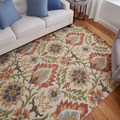 Abelia Transitional Floral & Botanical Area Rug 6 Abelia Transitional Floral & Botanical Area Rug - Image 4