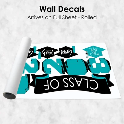 Big Dot Of Happiness Teal Class Of 2023 Graduation Party Wall Decals Set Of 20 6 Big Dot Of Happiness Teal Class Of 2023 Graduation Party Wall Decals Set Of 20 - Image 4