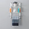 7" X 20" 2 Tier Adjustable Glass Shelf With Towel Bar Wall Shelf - Danya B. 2 7" X 20" 2 Tier Adjustable Glass Shelf With Towel Bar Wall Shelf - Danya B. -Household Improvement Store GUEST 86c08c81 eef2 4e92 bcbb 28f27fb8c272