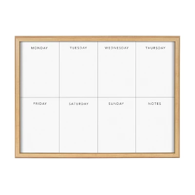 18" X 24" Blake This Week Framed Printed Glass By The Creative Bunch Studio Natural - Kate & Laurel All Things Decor 3 18" X 24" Blake This Week Framed Printed Glass By The Creative Bunch Studio Natural - Kate & Laurel All Things Decor