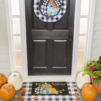 Evergreen Mixed Print Pumpkins Coir Mat 4 Evergreen Mixed Print Pumpkins Coir Mat - Image 2