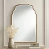 Noble Park Rectangular Vanity Decorative Wall Mirror Modern Beveled Waved Arched Lush Antique Gold Frame 26" Wide For Bathroom 2 Noble Park Rectangular Vanity Decorative Wall Mirror Modern Beveled Waved Arched Lush Antique Gold Frame 26" Wide For Bathroom -Household Improvement Store GUEST 87fb0e02 3b07 440e 8a00 429b168b4fad