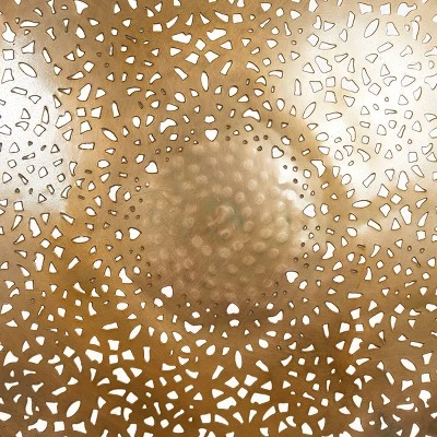 Metal Plate Wall Decor With Moroccan Pattern Gold - Olivia & May 14 Metal Plate Wall Decor With Moroccan Pattern Gold - Olivia & May - Image 12