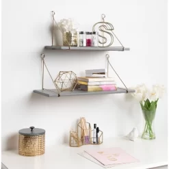 2pc Vista Wood And Metal Wall Shelves - Kate & Laurel All Things Decor 9 2pc Vista Wood And Metal Wall Shelves - Kate & Laurel All Things Decor -Household Improvement Store GUEST 89a31d91 a113 447e 9b00 4d0b6b94ac26