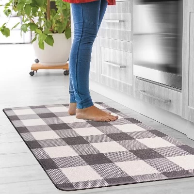World Rug Gallery Checkered Plaid Anti-Fatigue Standing Mat 11 World Rug Gallery Checkered Plaid Anti-Fatigue Standing Mat - Image 9