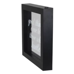 Northlight 9” B/O LED Lighted “Good Things Come To Those Who Hustle” Silkscreen Framed Light Box