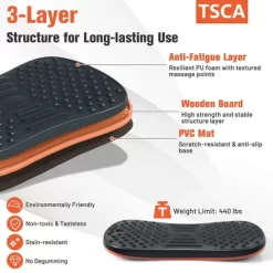 Costway Anti Fatigue Wobble Balance Board Mat W/ Massage Points For Standing Desk Workout -Household Improvement Store GUEST 8c2bb985 2d5e 43a5 9c9b 91d6348f4265
