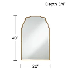 Noble Park Rectangular Vanity Decorative Wall Mirror Modern Beveled Waved Arched Lush Antique Gold Frame 26" Wide For Bathroom 15 Noble Park Rectangular Vanity Decorative Wall Mirror Modern Beveled Waved Arched Lush Antique Gold Frame 26" Wide For Bathroom -Household Improvement Store GUEST 8eae1d84 f02f 4b01 8b62 67dd2f390ad1