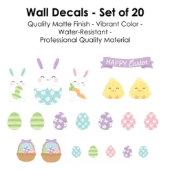 Big Dot Of Happiness Spring Easter Bunny - Peel And Stick Nursery And Home Decor Vinyl Wall Art Stickers - Wall Decals - Set Of 20 12 Big Dot Of Happiness Spring Easter Bunny - Peel And Stick Nursery And Home Decor Vinyl Wall Art Stickers - Wall Decals - Set Of 20 -Household Improvement Store GUEST 908975ad 5171 471c a836 b5f42b075308