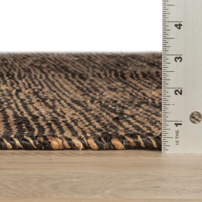 Home Conservatory Striped Handwoven Jute Area Rug 4 Home Conservatory Striped Handwoven Jute Area Rug - Image 2