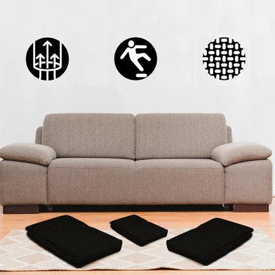 Nevlers Non-Slip Grip Pad For Rugs 9'x12' - Black 6 Nevlers Non-Slip Grip Pad For Rugs 9'x12' - Black - Image 4