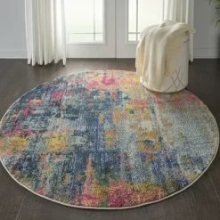 Nourison Celestial Abstract Contemporary Multicolor Indoor Rug