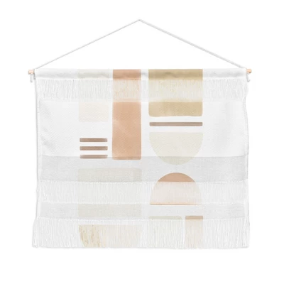 Bohomadic.Studio Geometric Shapes In Creme And Soft Pink Fiber Wall Hanging - Society6 4 Bohomadic.Studio Geometric Shapes In Creme And Soft Pink Fiber Wall Hanging - Society6 - Image 2