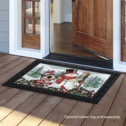 Jolly Snowman Welcome Winter Doormat 30" X 18" Indoor Outdoor Briarwood Lane -Household Improvement Store GUEST 9283b02a 5047 4a12 b4cc f24c7016c3eb