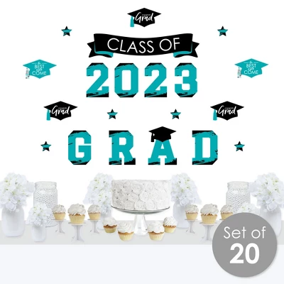 Big Dot Of Happiness Teal Class Of 2023 Graduation Party Wall Decals Set Of 20 3 Big Dot Of Happiness Teal Class Of 2023 Graduation Party Wall Decals Set Of 20