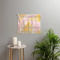SunshineCanteen Cascade In Peach Fiber Wall Art - Society6