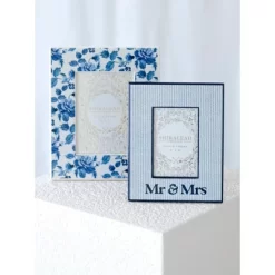 Shiraleah Blue Eden "Mr & Mrs" 4x6 Picture Frame -Household Improvement Store GUEST 93f391e6 68f1 437c 9f02 8ebbd4e4e0ab