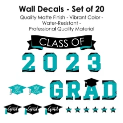 Big Dot Of Happiness Teal Class Of 2023 Graduation Party Wall Decals Set Of 20 12 Big Dot Of Happiness Teal Class Of 2023 Graduation Party Wall Decals Set Of 20 -Household Improvement Store GUEST 9409b43f 36c7 4ed1 89c5 10b2ae26b828