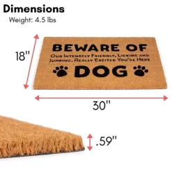 BirdRock Home Beware Of Dog Coir Front Door & Entry Doormat - 18" X 30" 13 BirdRock Home Beware Of Dog Coir Front Door & Entry Doormat - 18" X 30" -Household Improvement Store GUEST 94f366bc 6498 4343 921d 0a184b83eb42