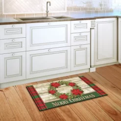 Poinsettia Wreath Christmas Doormat Plaid Indoor Outdoor 30" X 18" Briarwood Lane 7 Poinsettia Wreath Christmas Doormat Plaid Indoor Outdoor 30" X 18" Briarwood Lane -Household Improvement Store GUEST 95b66ed7 327f 4527 9c63 4e9dde60fe80