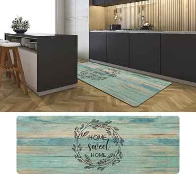 J&V TEXTILES 20" X 55" Oversized Cushioned Anti-Fatigue Kitchen Runner Mat (Home Sweet Home) 4 J&V TEXTILES 20" X 55" Oversized Cushioned Anti-Fatigue Kitchen Runner Mat (Home Sweet Home) - Image 2