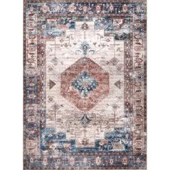 NuLOOM Eliza Machine Washable Traditional Medallion Area Rug -Household Improvement Store GUEST 9a201ce3 61e5 42aa 8b26 8cd10c50cecd